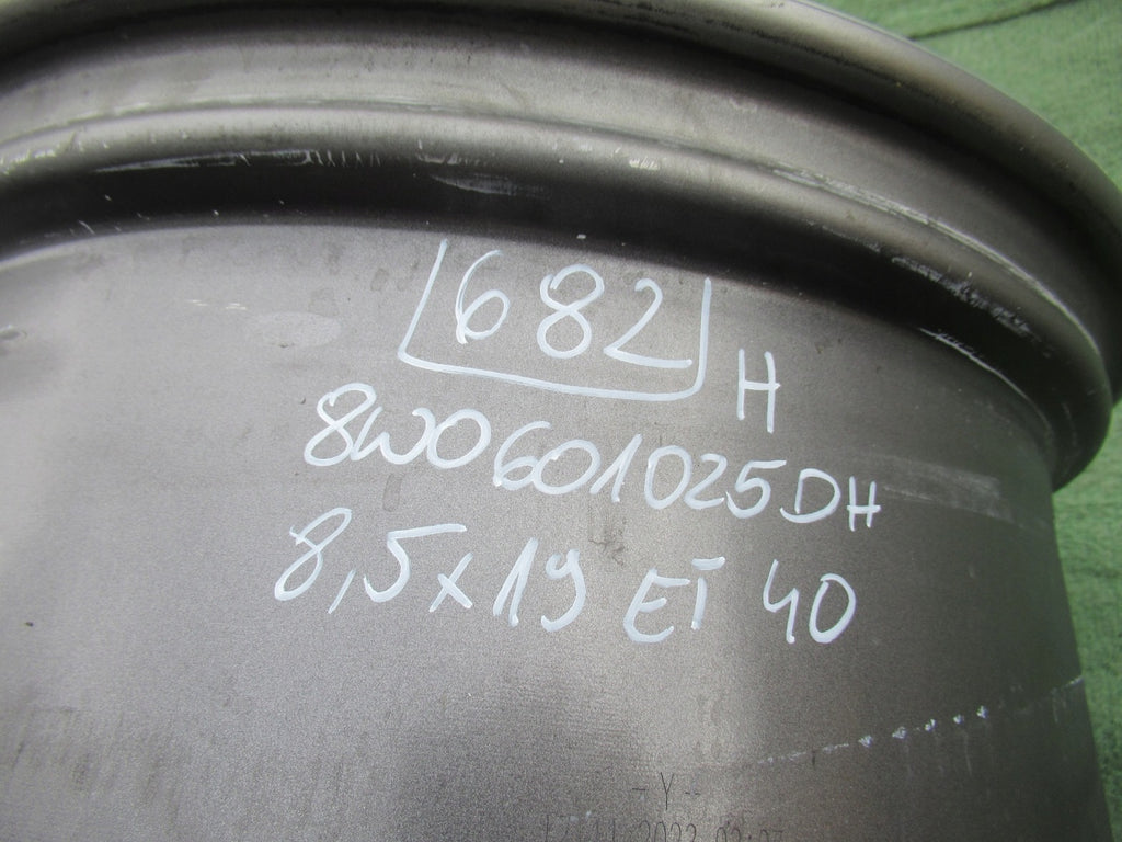1x Alufelge 19 Zoll 8.5" 5x112 40ET Matt Grau 8W0601025DH Audi A4 Rim Wheel FEL5349145742yc