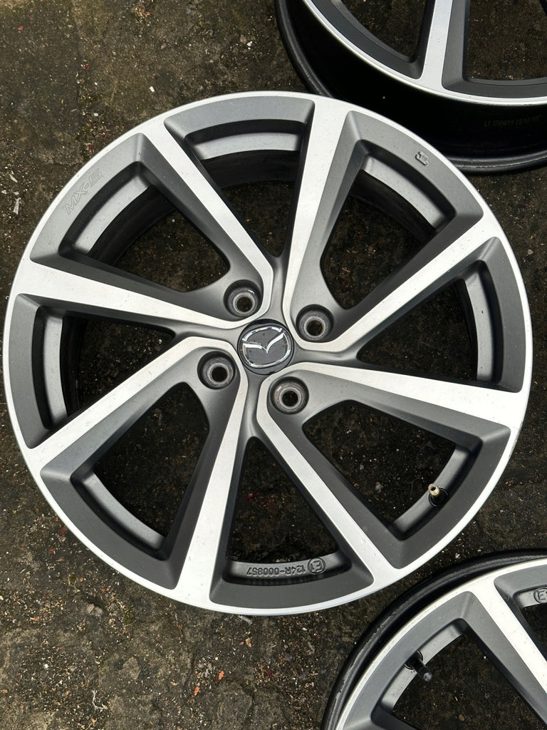 4x Alufelge 17 Zoll 7.0" 4x100 45ET Glanz Grau NA1PV3810 Mazda Mx5 Mx-5 Nd I FEL3042299742vb