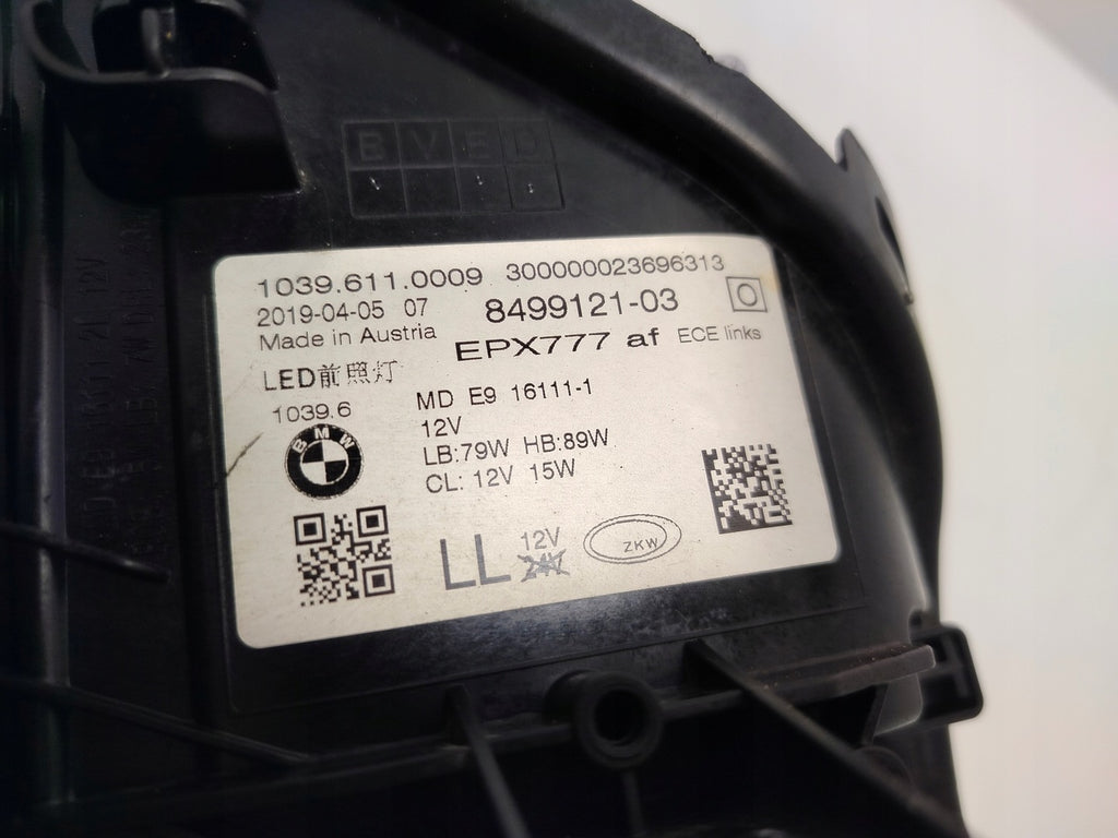 Frontscheinwerfer BMW G30 8499121 Full LED Links Scheinwerfer Headlight SCH2368533979ed