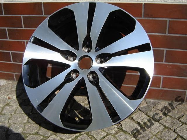 1x Alufelge 18 Zoll 7.0" 5x114.3 40ET Glanz Schwarz 52910-3U350 Kia Carens
