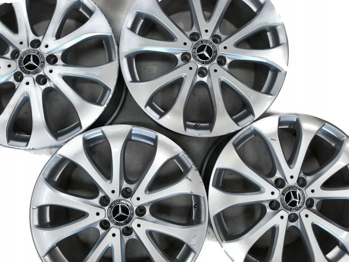 4x Alufelge 18 Zoll 8.0" 5x112 43ET Glanz Silber A2134011100 Mercedes-Benz W213 FEL9224160139sc