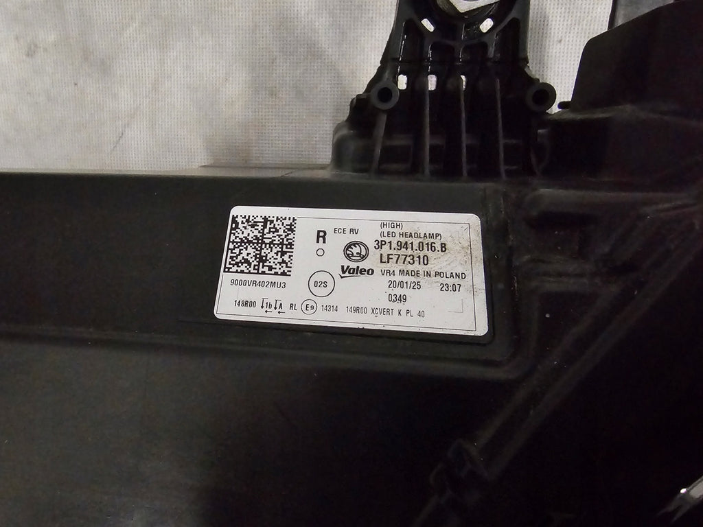 Frontscheinwerfer Skoda Superb I 3P1941016 LED Rechts Scheinwerfer Headlight SCH5998408980fc