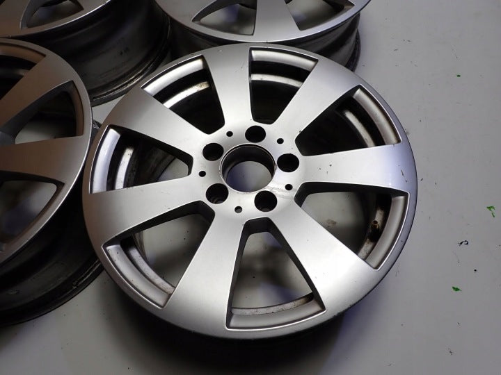 4x Alufelge 16 Zoll 7.0" 5x112 43ET Glanz Silber A2044011102 Mercedes-Benz W204 FEL9146139031qm