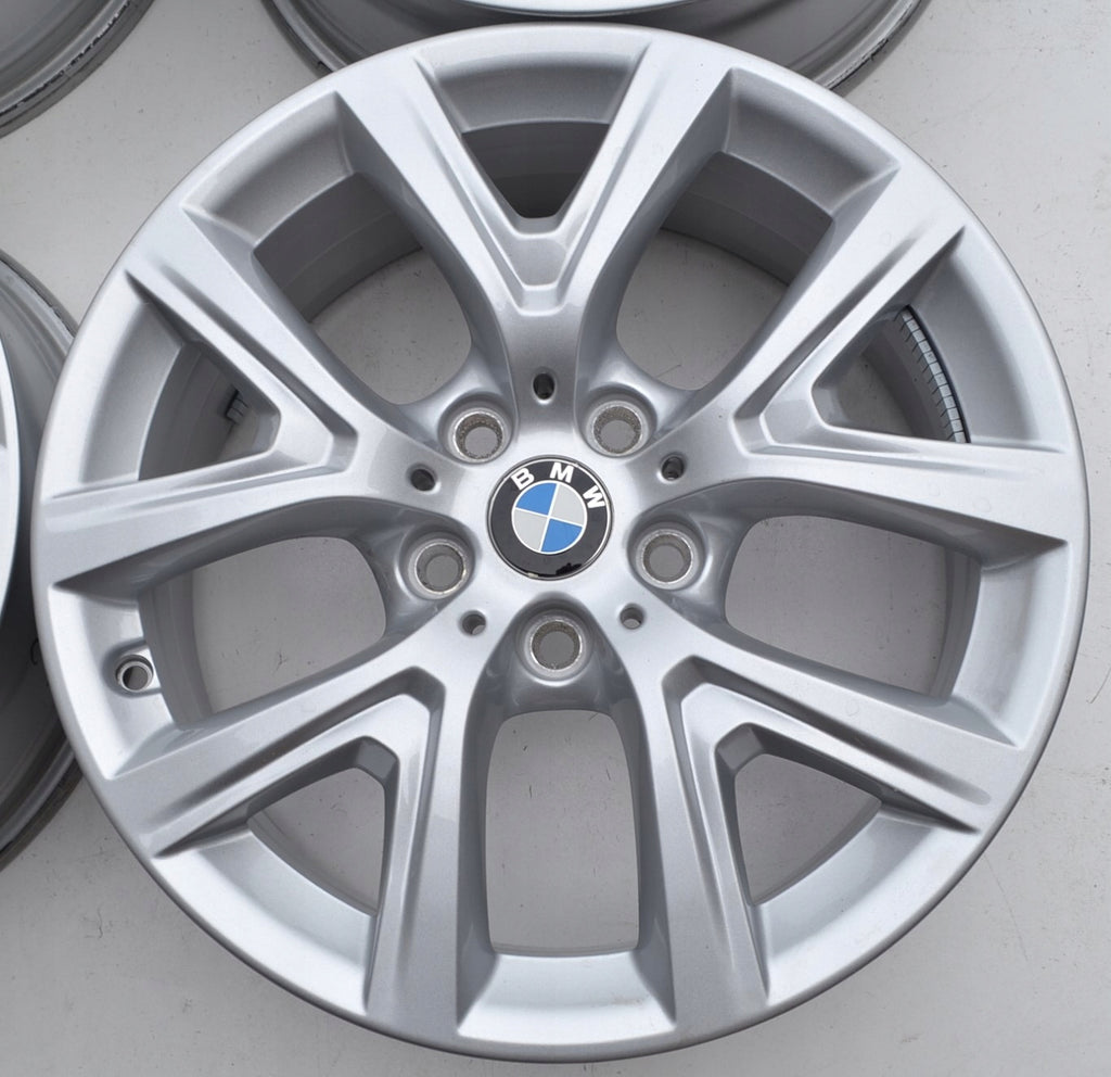 4x Alufelge 17 Zoll 6.5" 5x112 39ET Glanz Silber 6856076 BMW F39 F48 Rim Wheel FEL9385212962lo