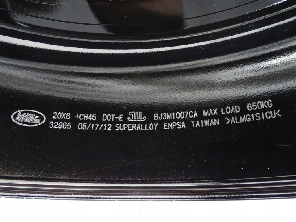 1x Alufelge 20 Zoll 8.0" 5x108 45ET Glanz Schwarz BJ3M1007CA Land Rover FEL2989044055ok