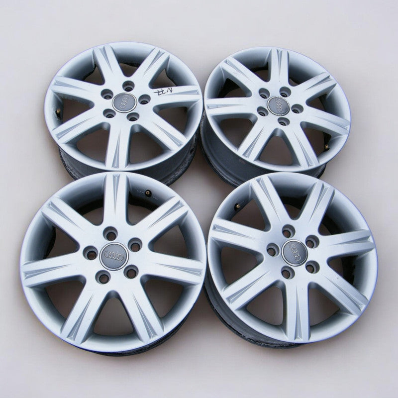 1x Alufelge 16 Zoll 6.0" 5x112 50ET Glanz Silber 8T0601025B Audi Rim Wheel