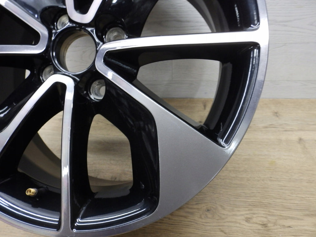 1x Alufelge 16 Zoll 6.5" 4x100 44ET Glanz Schwarz 403009007R Renault Clio Iv