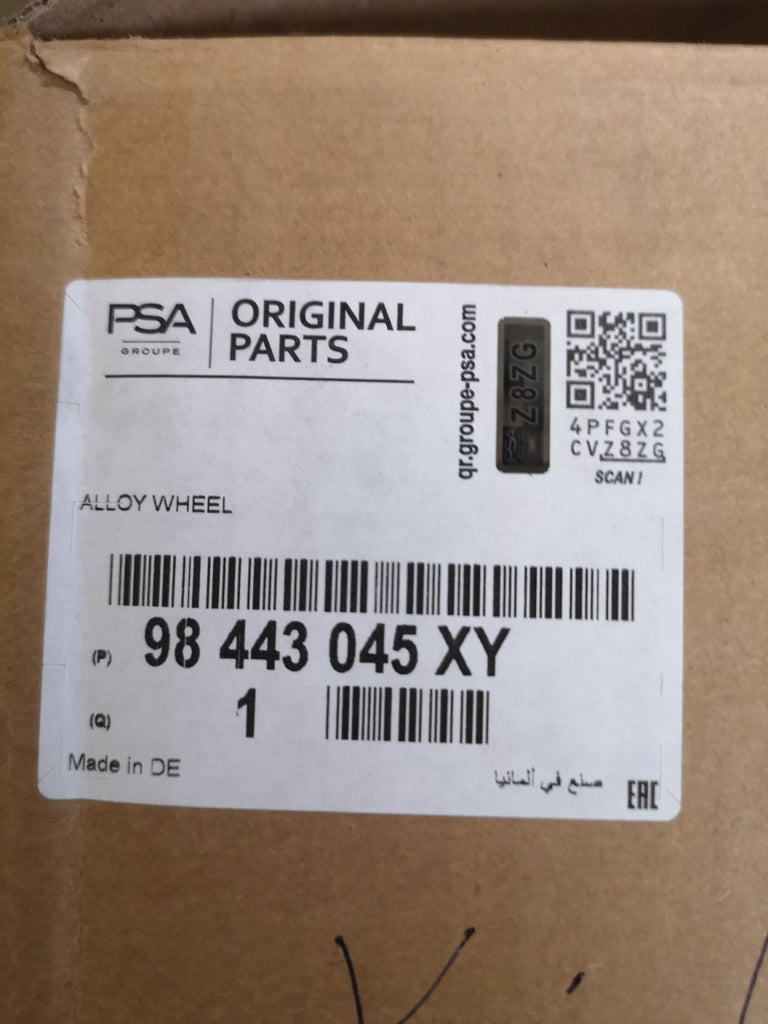 1x Alufelge 19 Zoll 7.0" 5x108 41ET Glanz Schwarz 9844304580 Peugeot I Rim Wheel FEL8595946313ud