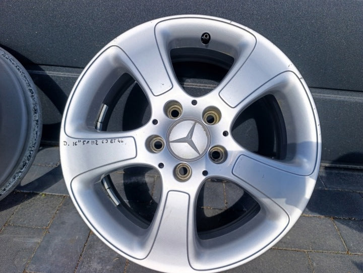 4x Alufelge 16 Zoll 6.0" 5x112 46ET Mercedes-Benz Rim Wheel FEL8082830102dn