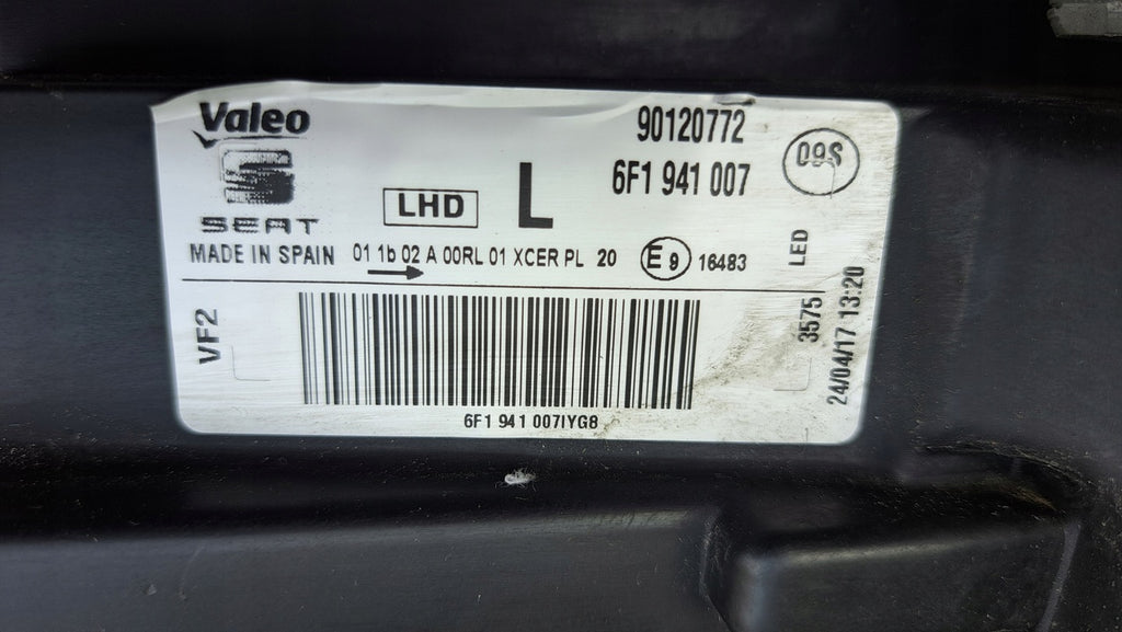 Frontscheinwerfer Seat Ibiza 6F1941007 Links Scheinwerfer Headlight