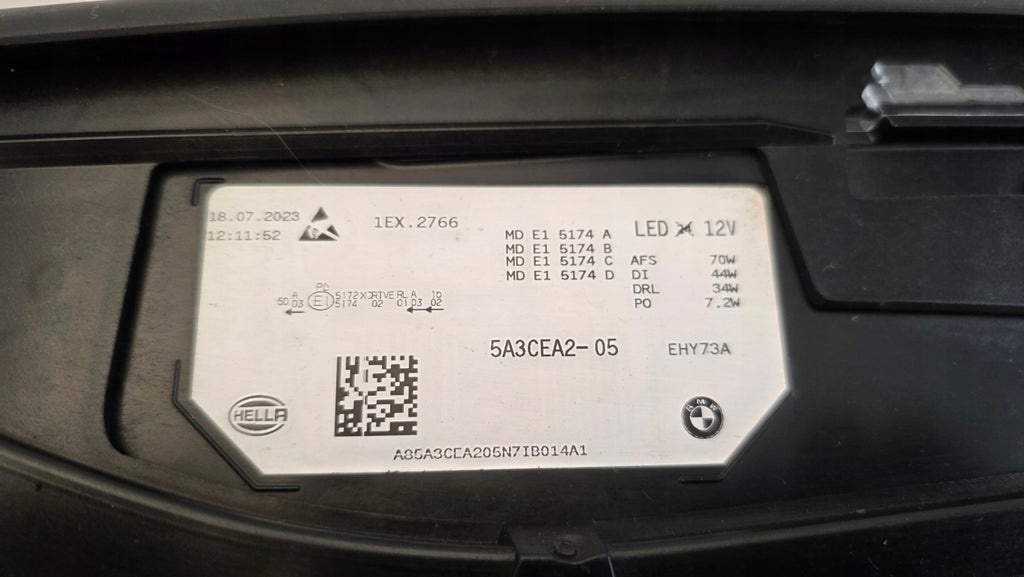 Frontscheinwerfer BMW IX I20 5A3CEA2-05 18072023 Laser Rechts Headlight SCH3995033714yp
