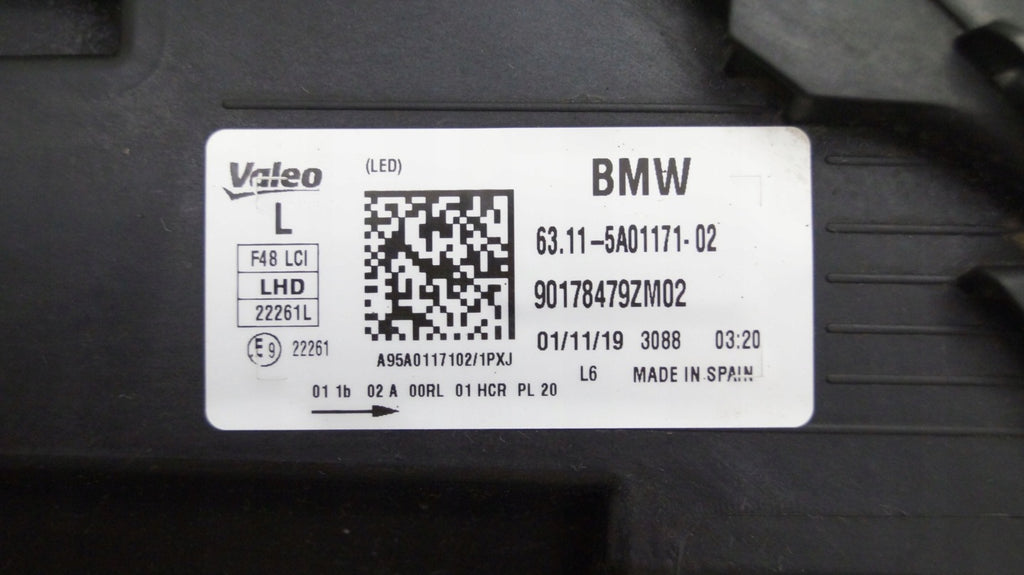 Frontscheinwerfer BMW X1 F48 5A01171-02 LED Links Scheinwerfer Headlight SCH7725017014qd