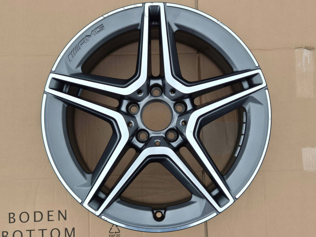 1x Alufelge 18 Zoll 7.5" 5x112 44ET Glanz Grau A2054019500 Mercedes-Benz W205 FEL3618456265gn