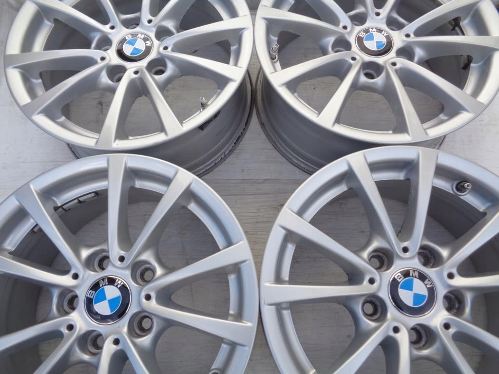 4x Alufelge 16 Zoll 7.0" 5x120 31ET Glanz Silber BMW 1 F21 E81 E87 F20 Rim Wheel FEL3269098338zb