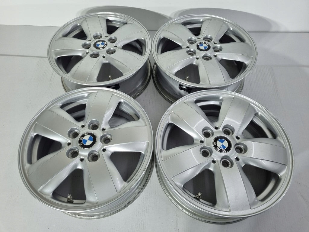 4x Alufelge 15 Zoll 5.5" 5x112 46ET Glanz Silber 6855101 Mini Rim Wheel FEL1880901952yc