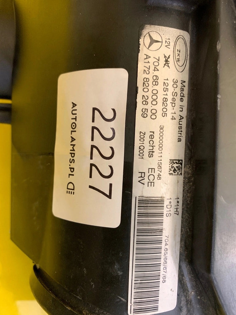 Frontscheinwerfer Mercedes-Benz Slk Amg A1728202659 Xenon Rechts Headlight