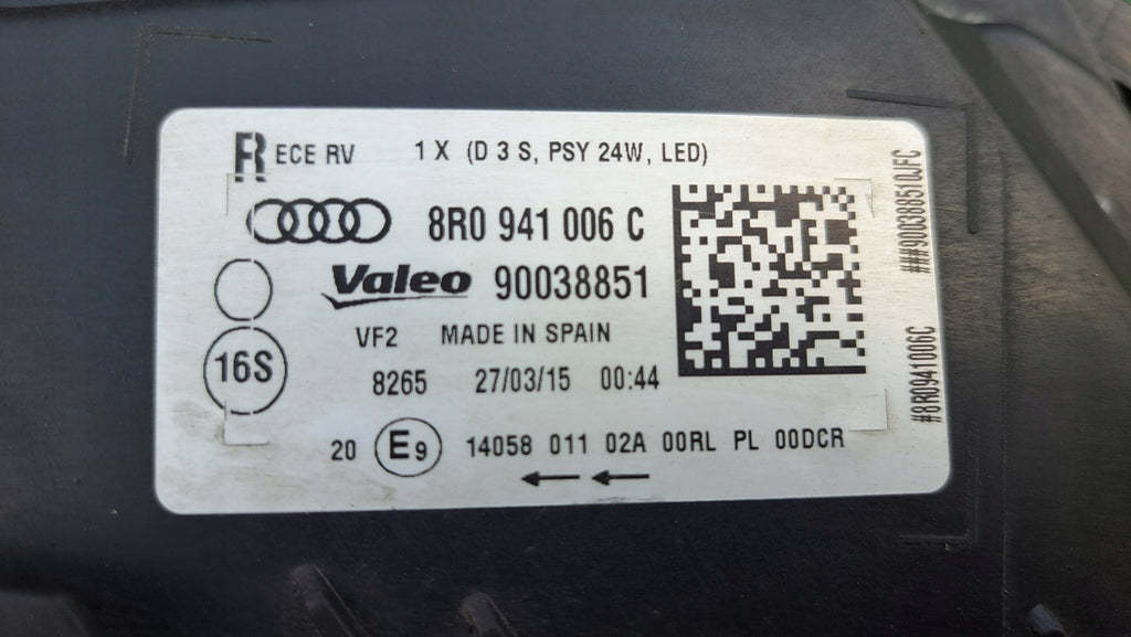 Frontscheinwerfer Audi Q5 8R0941006C LED Rechts Scheinwerfer Headlight SCH2883517490mz