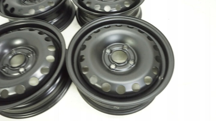 4x Alufelge 14 Zoll 5.0" 4x100 35ET Glanz Schwarz 1S0601027 Seat Mii Citigo I FEL2780496067db