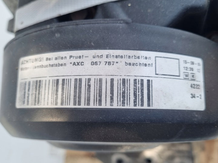 Motor VW Transporter AXC 1.9 TDI 85PS 63kW 248TKm 2003 Engine Komplett MOT9753483762nd