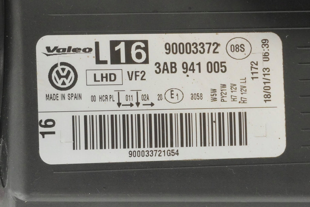 Frontscheinwerfer VW Passat B7 3AB941005 90003372 Links Scheinwerfer Headlight SCH9163580390uf
