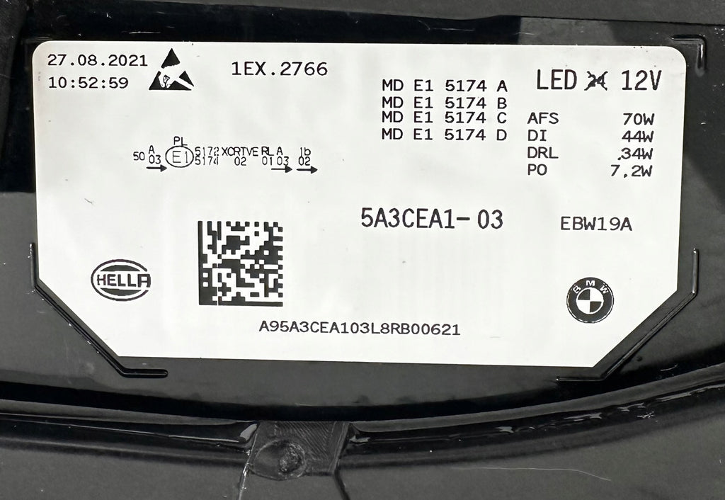 Frontscheinwerfer BMW IX 5A3CEA1-03 Links Scheinwerfer Headlight SCH3497238899zi