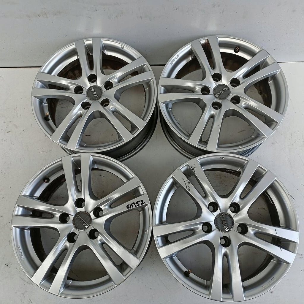 4x Alufelge 16 Zoll 6.5" 5x112 42ET Glanz Silber Audi I Rim Wheel FEL9469292439ef