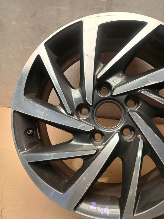 1x Alufelge 16 Zoll 6.5" 5x112 46ET Glanz Graphit 5G0601025DM Mg Golf VII I FEL2452526554mt