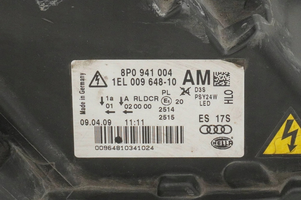 Frontscheinwerfer Audi A3 8P0941004AM 1EL009648 Rechts Scheinwerfer Headlight SCH6235464419oa