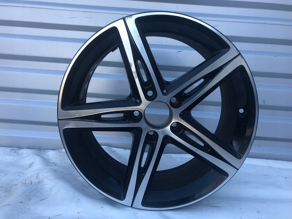 1x Alufelge 18 Zoll 7.5" 5x112 49ET Glanz Schwarz A1774010700 Mercedes-Benz