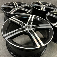 Laden Sie das Bild in den Galerie-Viewer, 4x Alufelge 18 Zoll 7.5" 5x112 49ET Glanz Schwarz A1774013200 Mercedes-Benz Cla FEL4150679792hg