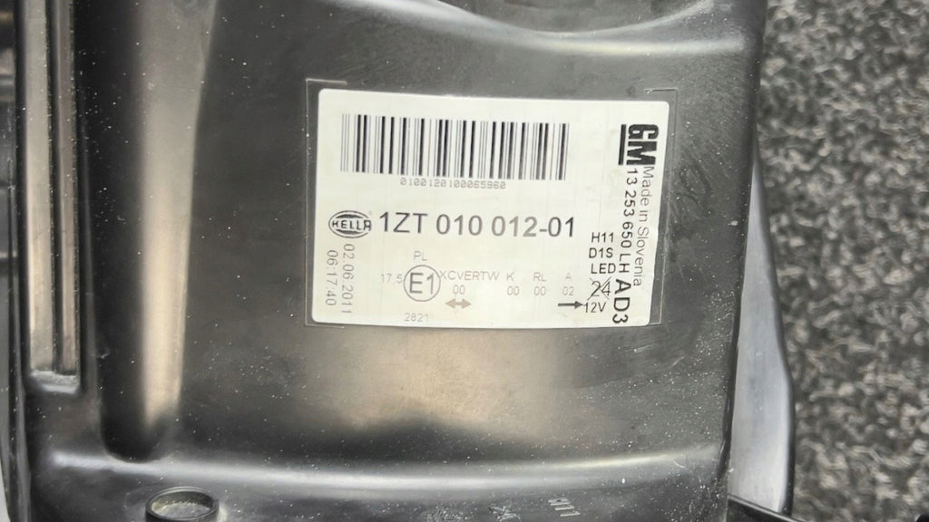 Frontscheinwerfer Opel Astra J 1ZT01001201 Rechts Scheinwerfer Headlight SCH5265957020sw