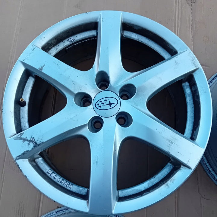 4x Alufelge 17 Zoll 7.5" 5x100 48ET Subaru Rim Wheel FEL3251953631mv