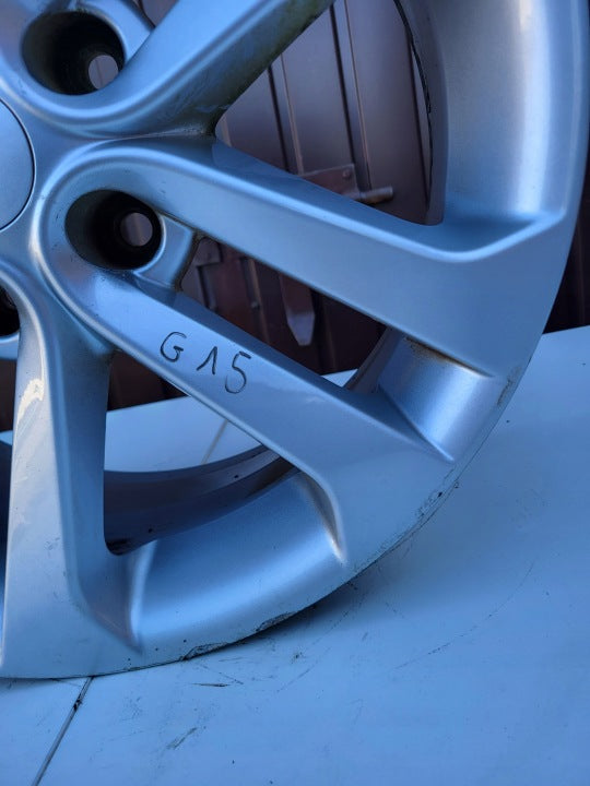 1x Alufelge 17 Zoll 7.0" 5x114.3 47ET Glanz Silber 1KA2A Nissan I 1 Rim Wheel FEL5349216310mg