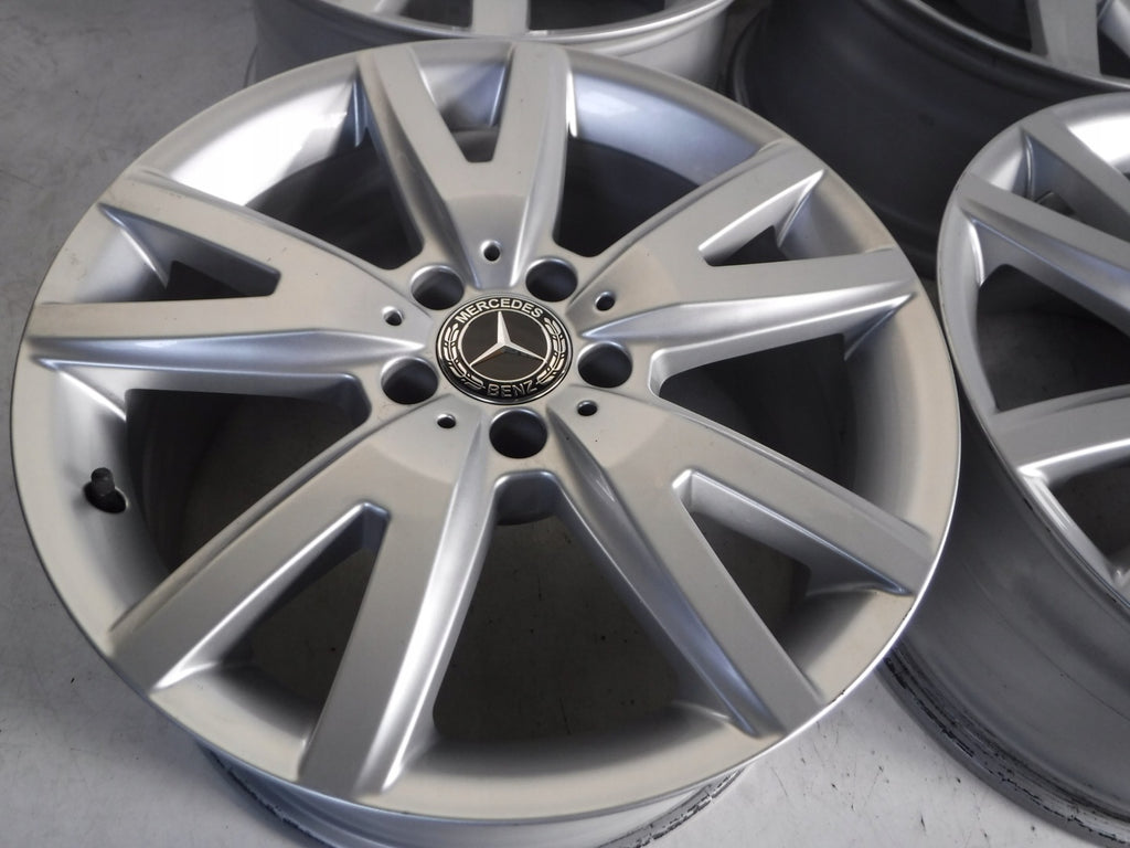 4x Alufelge 18 Zoll 8.5" 5x112 34ET Glanz Silber A2184011202 Audi I Rim Wheel FEL9515181636fs
