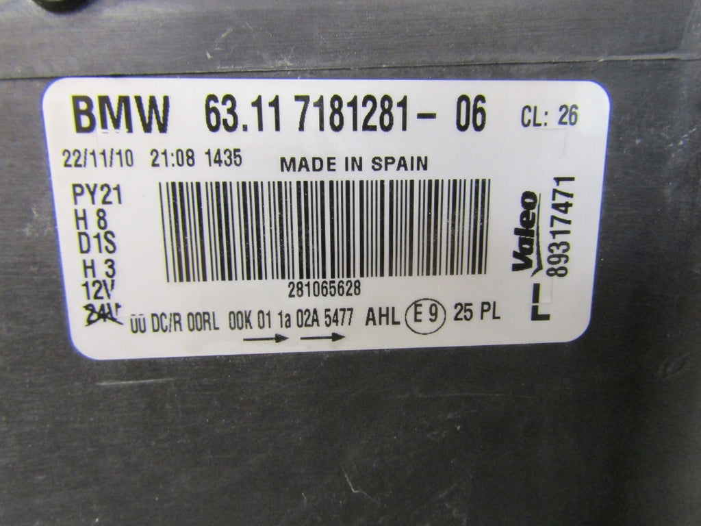Frontscheinwerfer BMW E81 E87 7181281 Xenon Links Scheinwerfer Headlight SCH4678750325am