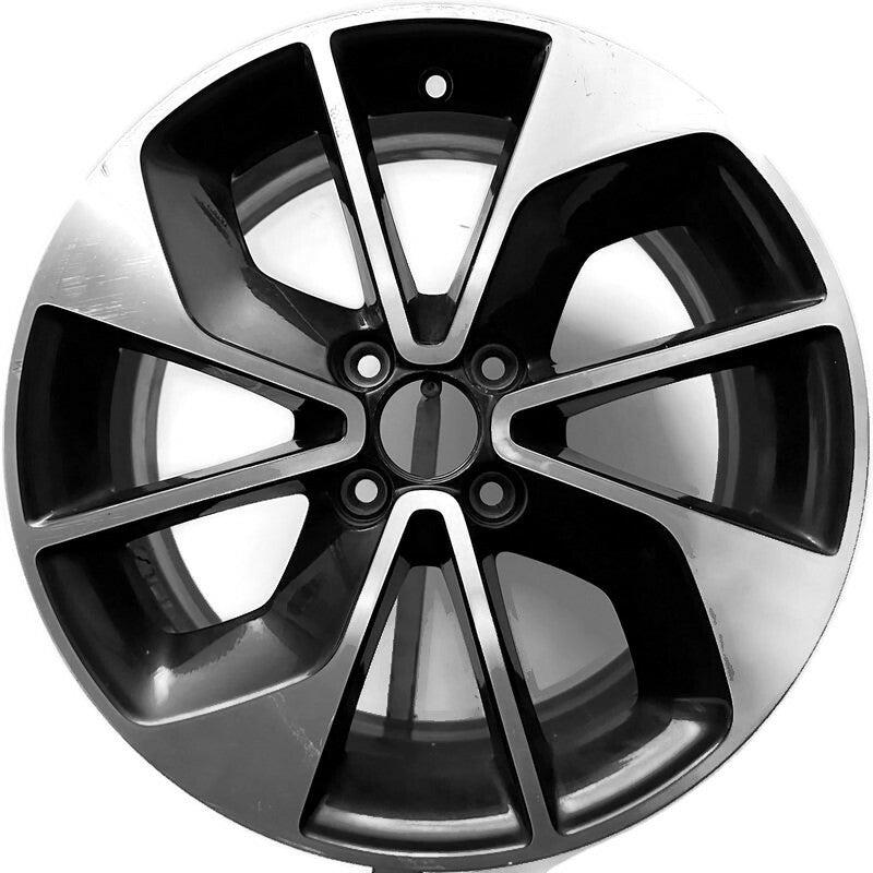 1x Alufelge 16 Zoll 6.5" 4x100 44ET Glanz Schwarz 403009007R Renault Rim Wheel FEL4870100801ey