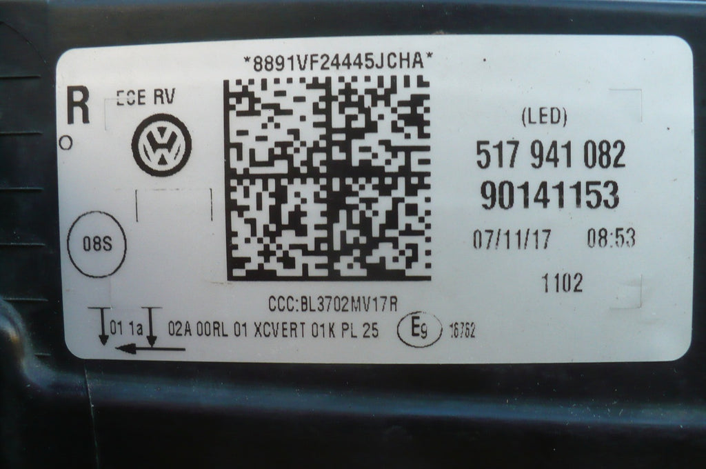 Frontscheinwerfer VW Sportsvan 517941082 LED Rechts Scheinwerfer Headlight SCH9894190921vs