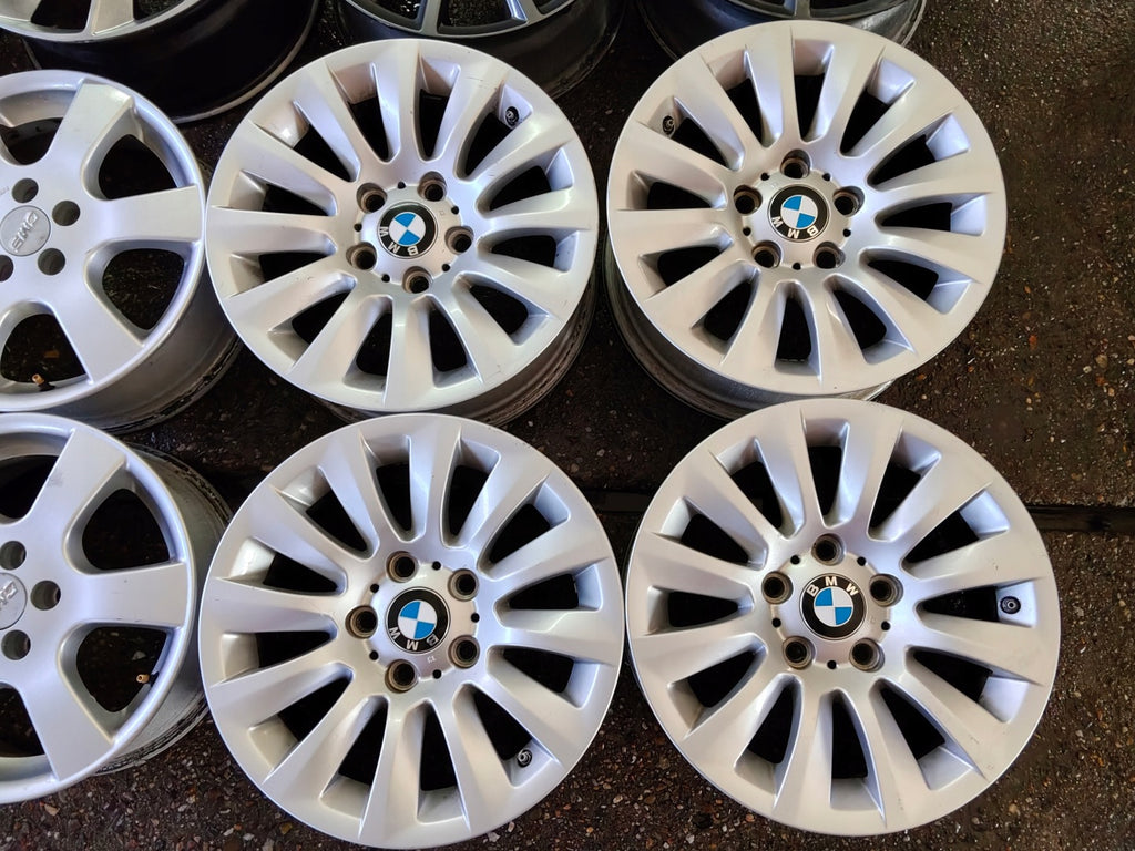 4x Alufelge 16 Zoll 7.0" 5x120 31ET Matt Silber 6783628 BMW Rim Wheel FEL4621446023ub