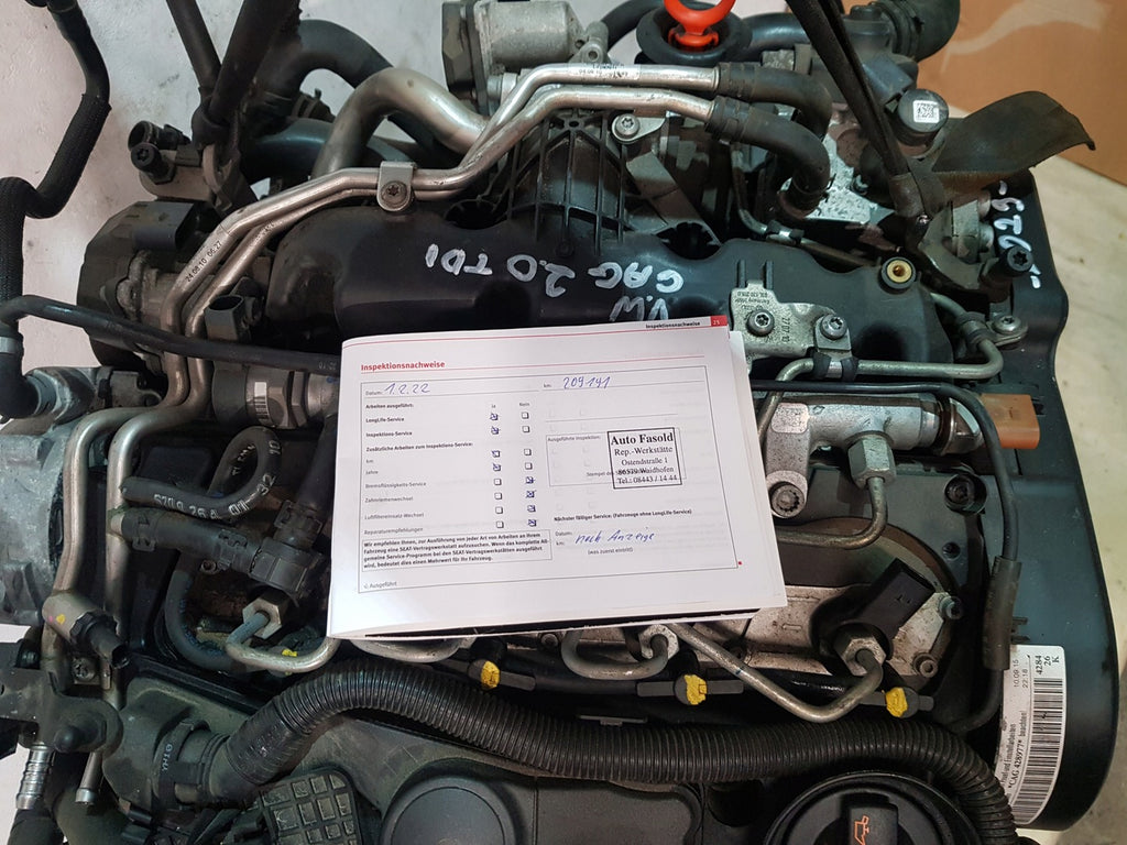 Motor Audi Seat VW A4 B8 CAGA CAG 2.0 TDI 143PS 105kW 238TKm Diesel Komplett