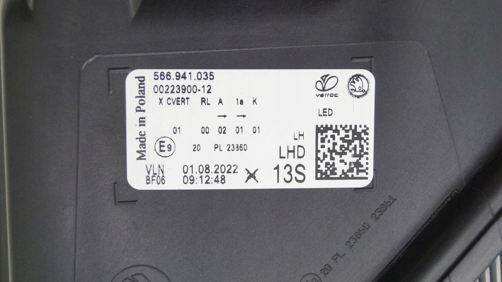 Frontscheinwerfer Skoda Kodiaq 566941035 LED Ein Stück (Rechts oder Links) SCH3410386711wa