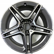 Laden Sie das Bild in den Galerie-Viewer, 1x Alufelge 18 Zoll 7.5" 5x112 49ET Glanz Schwarz A1774011500 Mercedes-Benz Amg FEL6831620162zu