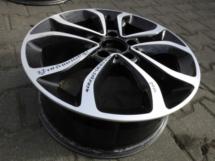 1x Alufelge 17 Zoll 7.0" 5x112 48 5ET Glanz A2054010200 Mercedes-Benz W205 FEL8157505878og