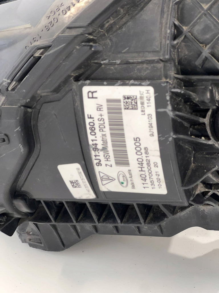 Frontscheinwerfer Porsche Taycan 9J1941060F Rechts Scheinwerfer Headlight SCH9216611790hp