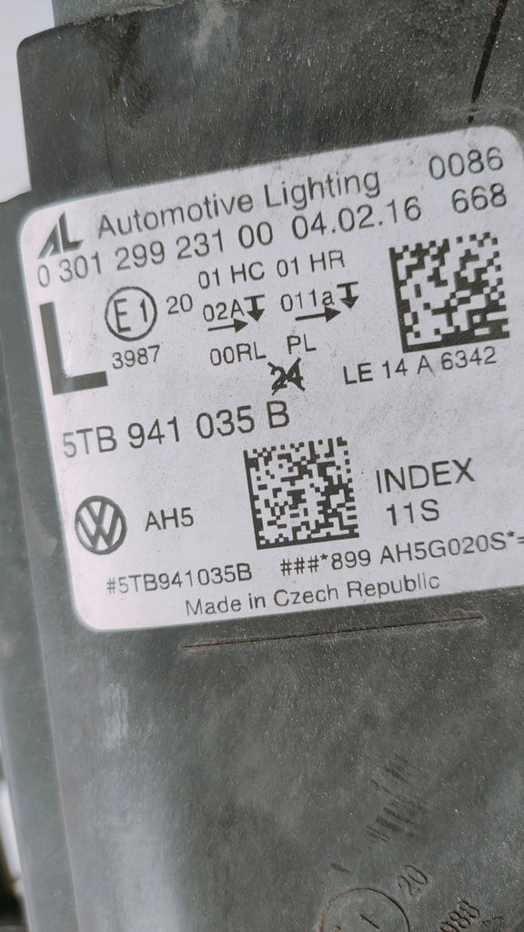 Frontscheinwerfer VW Touran 5TB941035B Full LED Links Scheinwerfer Headlight