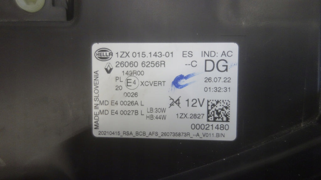Frontscheinwerfer Renault Megane I E-Tech 260606256R LED Rechts oder Links SCH9988002749nq