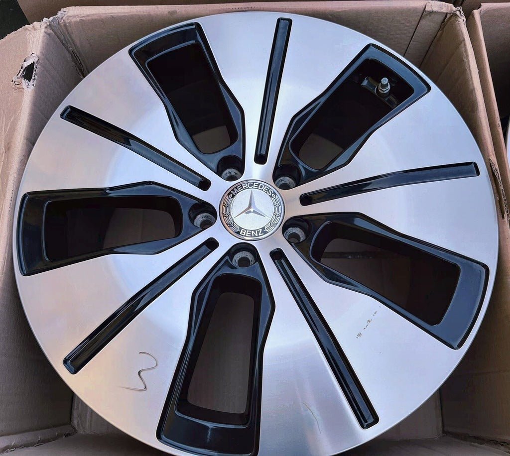 4x Alufelge 19 Zoll 8.0" 5x112 34ET Glanz Schwarz A2934010100 Mercedes-Benz Eqc FEL1580841479ue