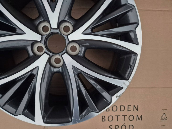 1x Alufelge 17 Zoll 6.5" 4x100 50ET PW4570D005 Toyota Auris Rim Wheel FEL7262010061wy