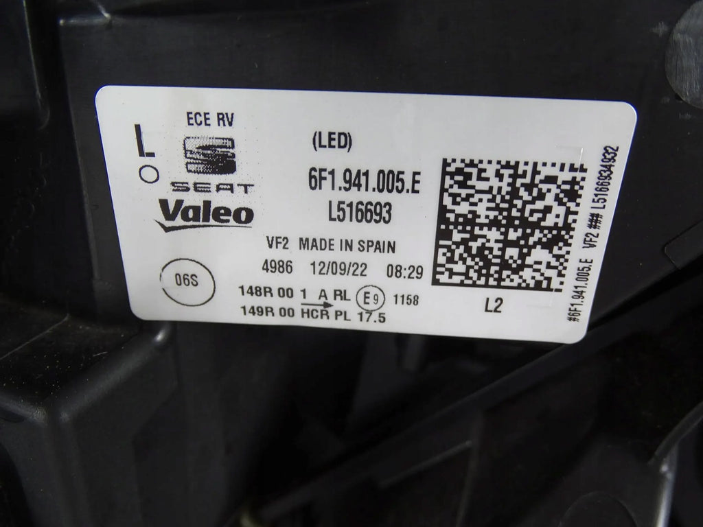 Frontscheinwerfer Seat Ibiza V 6F1941005E Links Scheinwerfer Headlight