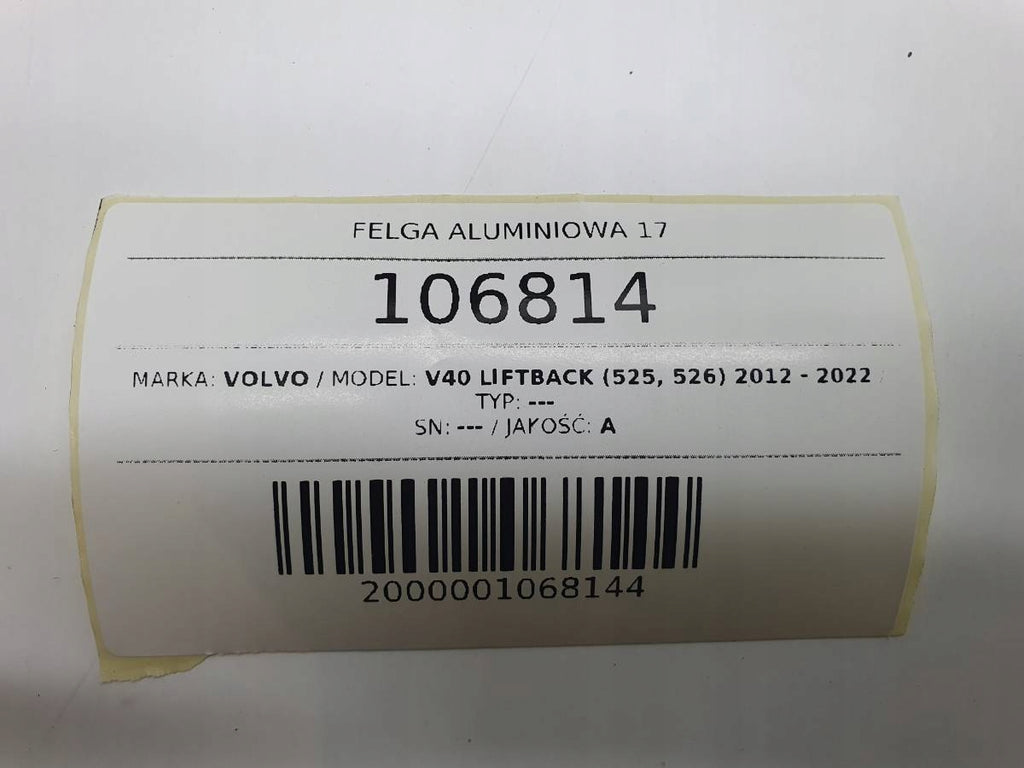 1x Alufelge 17 Zoll 7.0" 5x108 45ET Glanz Silber BJ321007AE Land Rover I Evoque FEL7179689994rh