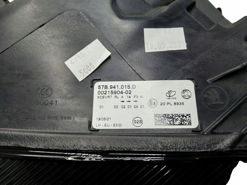 Frontscheinwerfer Skoda Karoq 57B941015D Links Scheinwerfer Headlight SCH9066028346un
